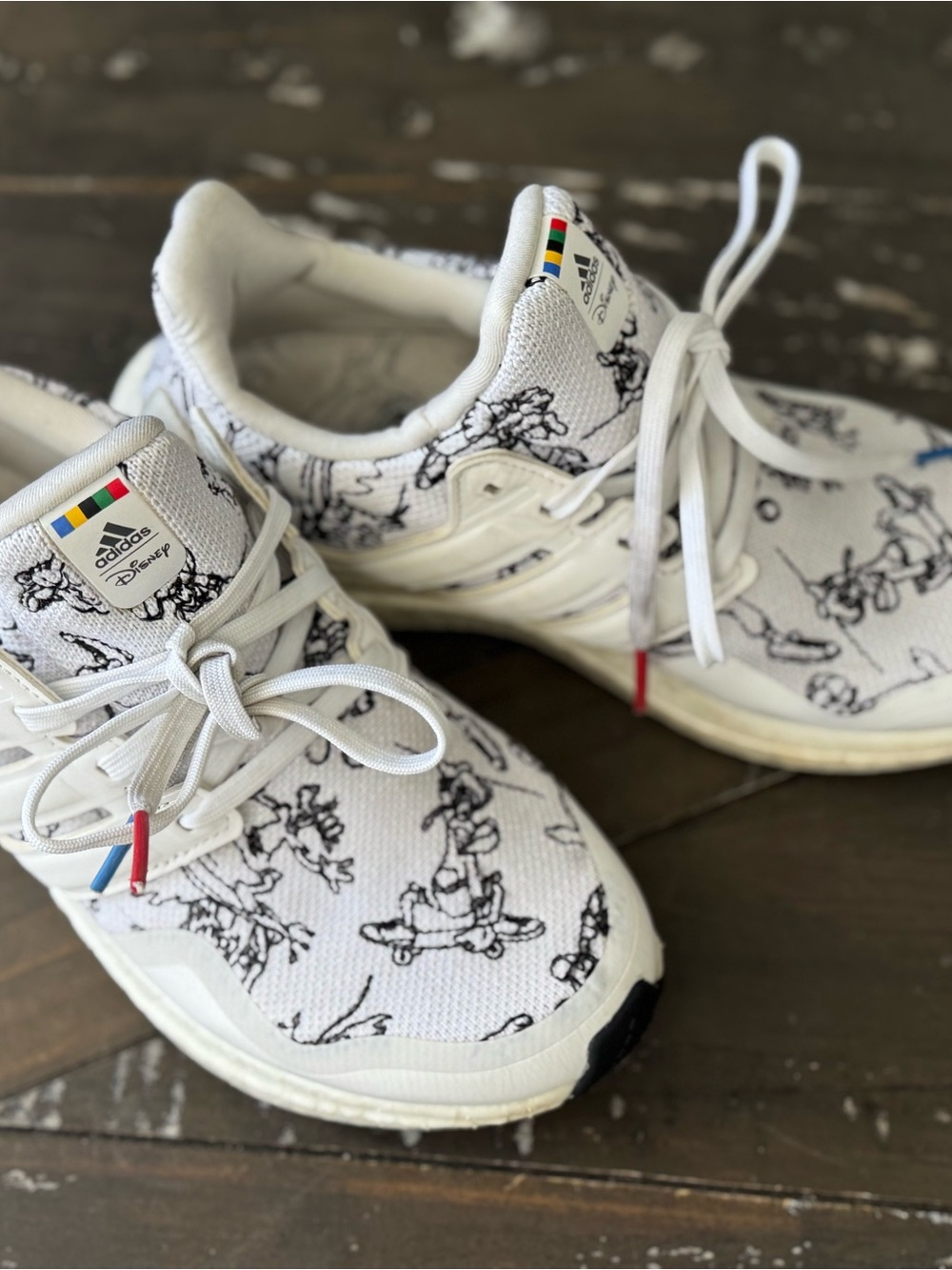 Addidas + Goofy White Disney Ultraboost Sneakers